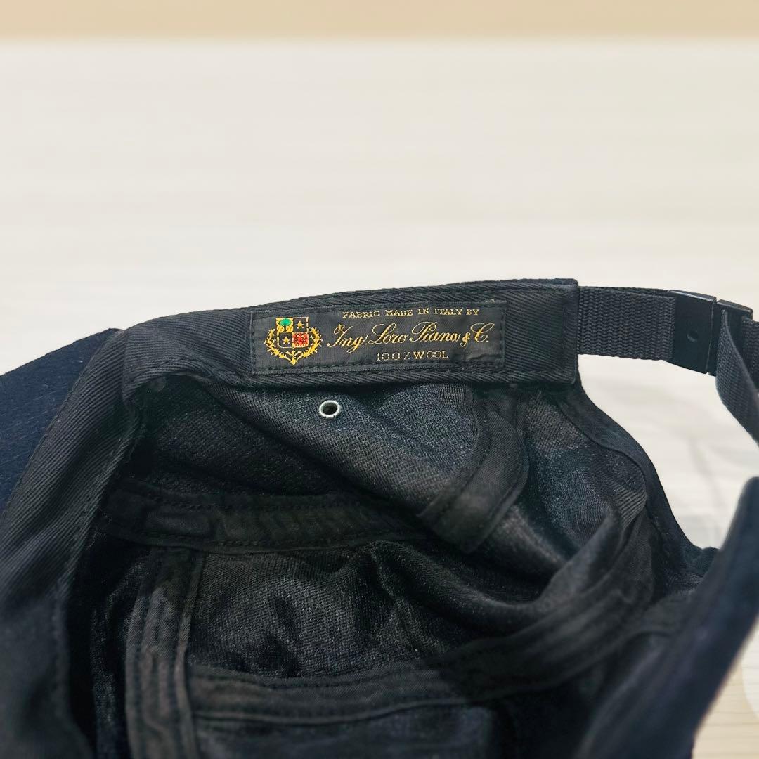 Supreme キャンプキャップ ネイビー Loro Piana