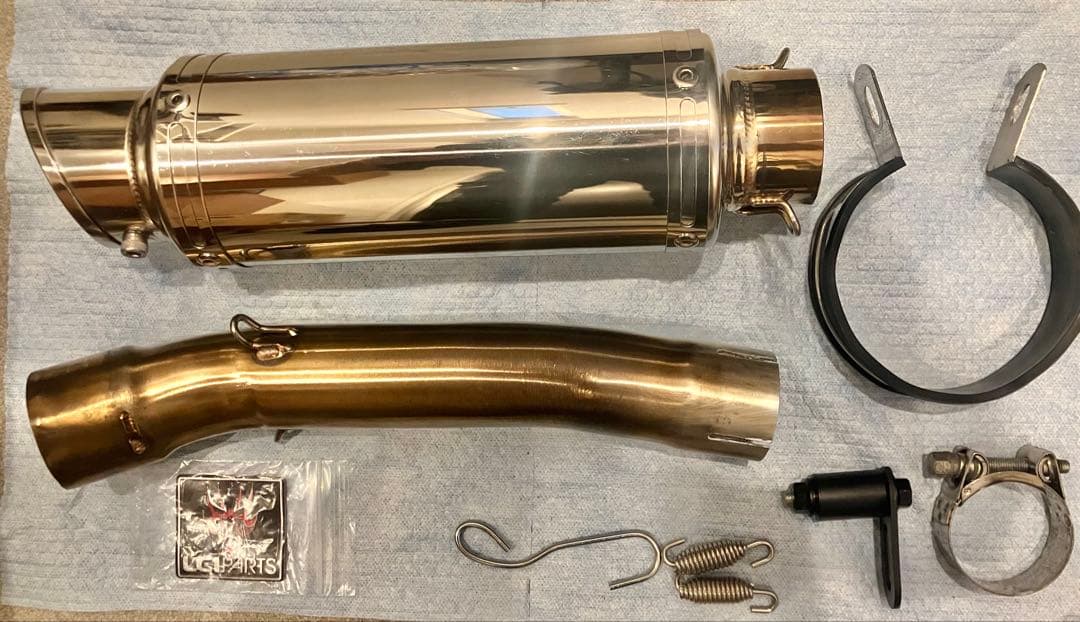 CB250R 2018-2024 LCIショートステンレススリップオンマフラー