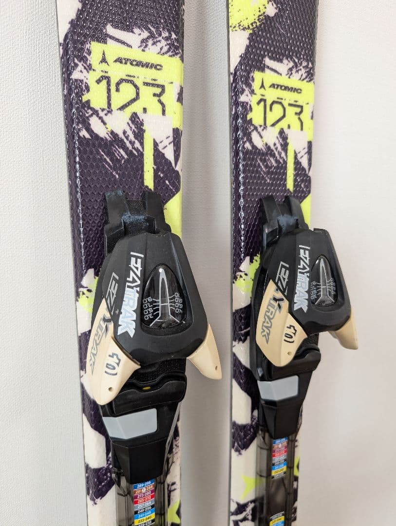 【美品】ATOMIC ETL 123cm ミッドスキー ビンディング付 調整可
