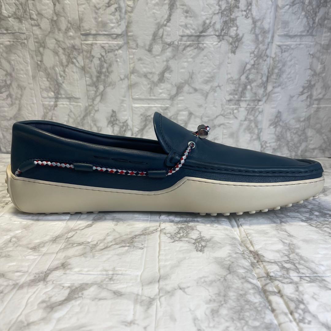 トッズ　レザー　ドライビングシューズ　ネイビー　箱　保存袋付　TOD’S 29
