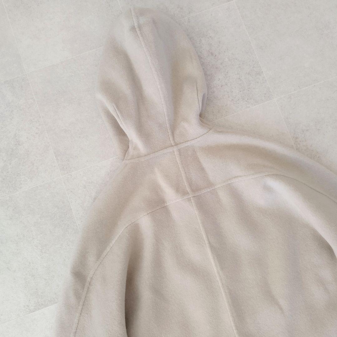 美品✨ボールジィ プレミアムウール リバーフーデットコート　薄ベージュ M相当