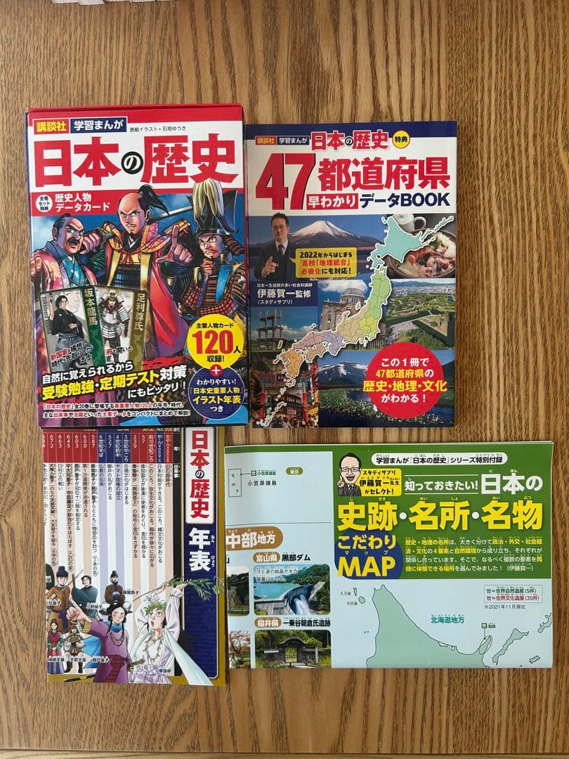 日本の歴史全20巻セットと関連書籍