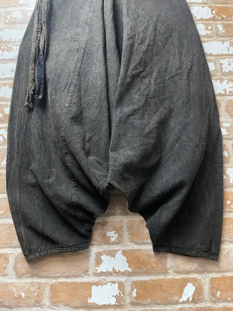 サルエルパンツ　ワイドパンツ グランジ　黒　ブラック　オーバーサイズ　y2k