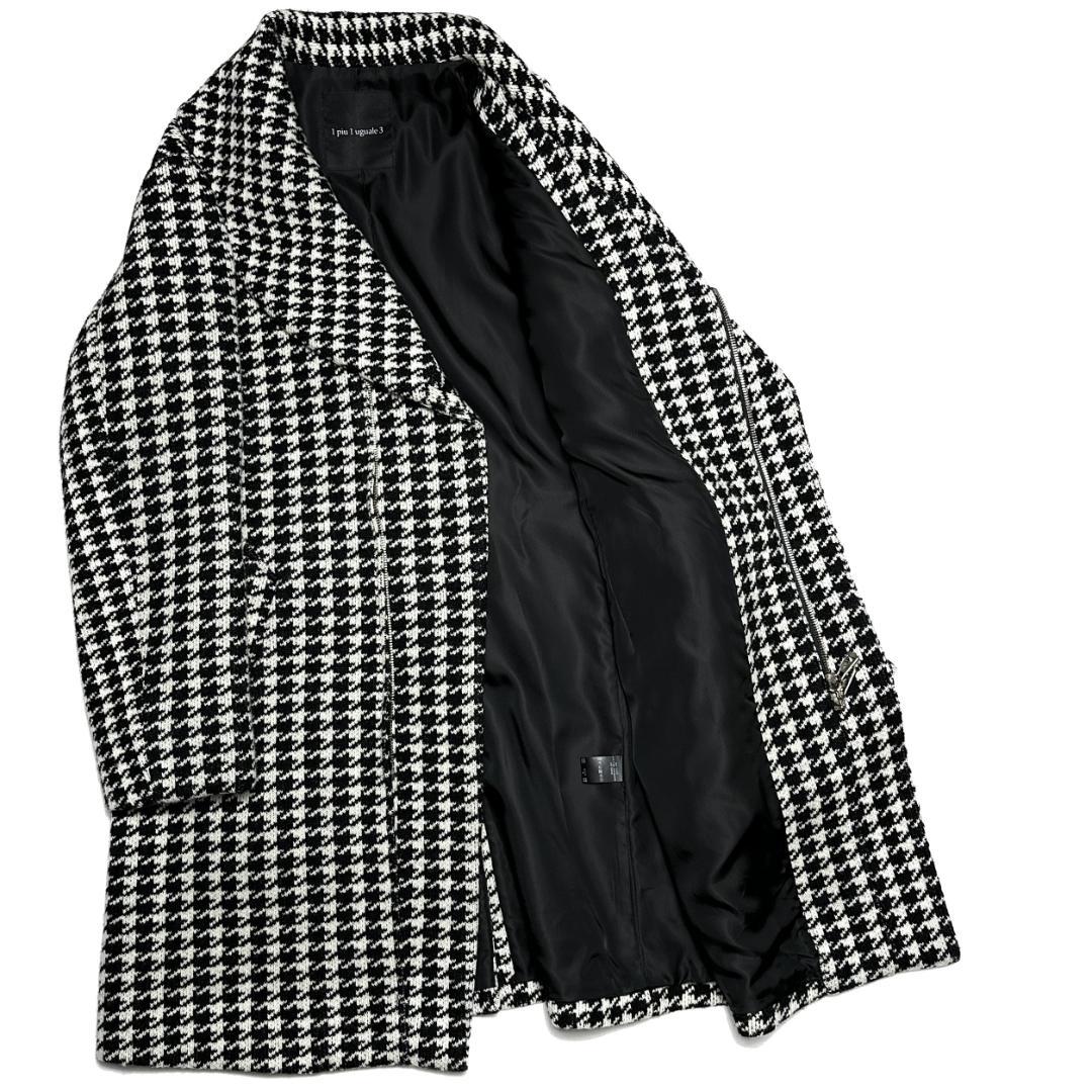 定価16.5万 1piu1uguale3 HOUNDSTOOTHショールコートⅦ