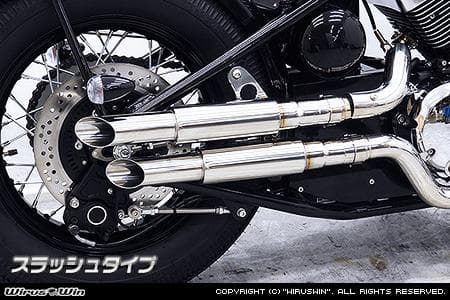 スリップオンマフラー WirusWin thunder250 スラッシュTYPE