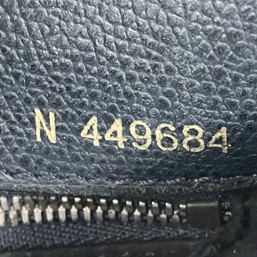 A4可 美品 VALEXTRA レザー マイロゴ 2WAY ショルダーバッグ 紺