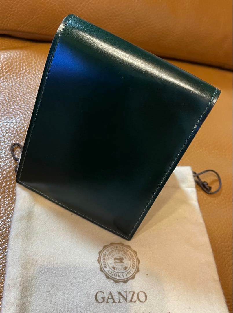 ガンゾ　GANZO コードバン　ダークグリーン