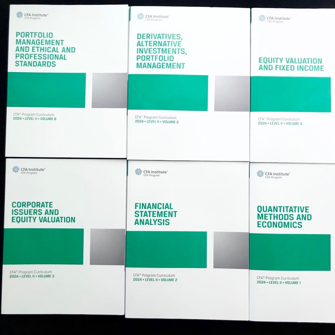 【2024年度】CFA Program Curriculum Level2 6冊