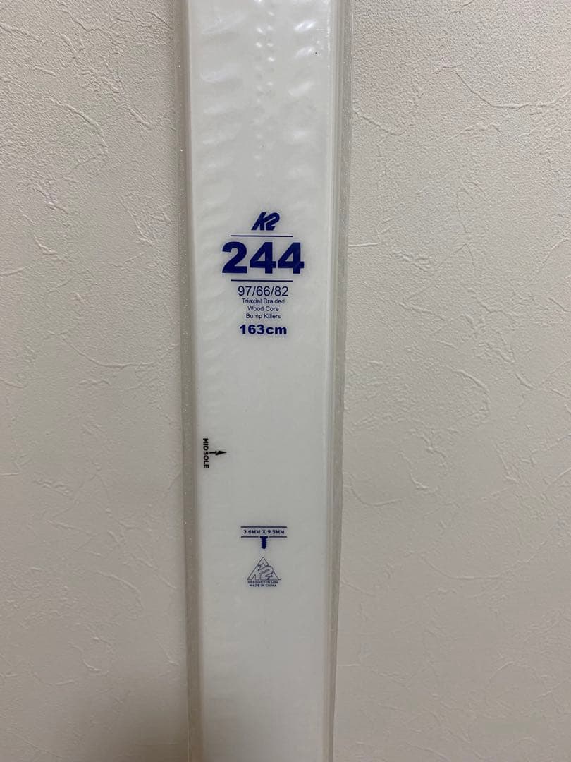 2025 K2 244 163cm 新品未使用　板のみ　モーグル　基礎　デモ