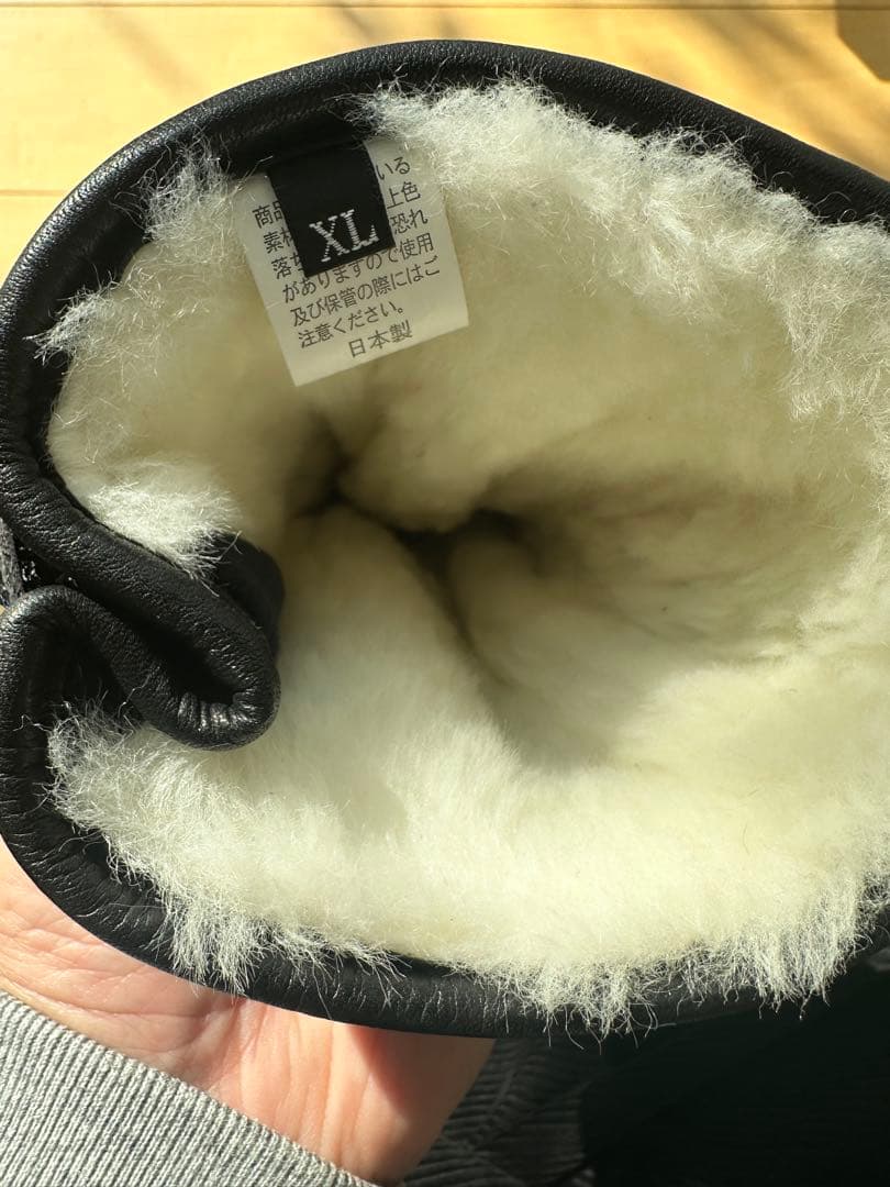 レザー製（牛革）キルティンググローブ XLサイズ