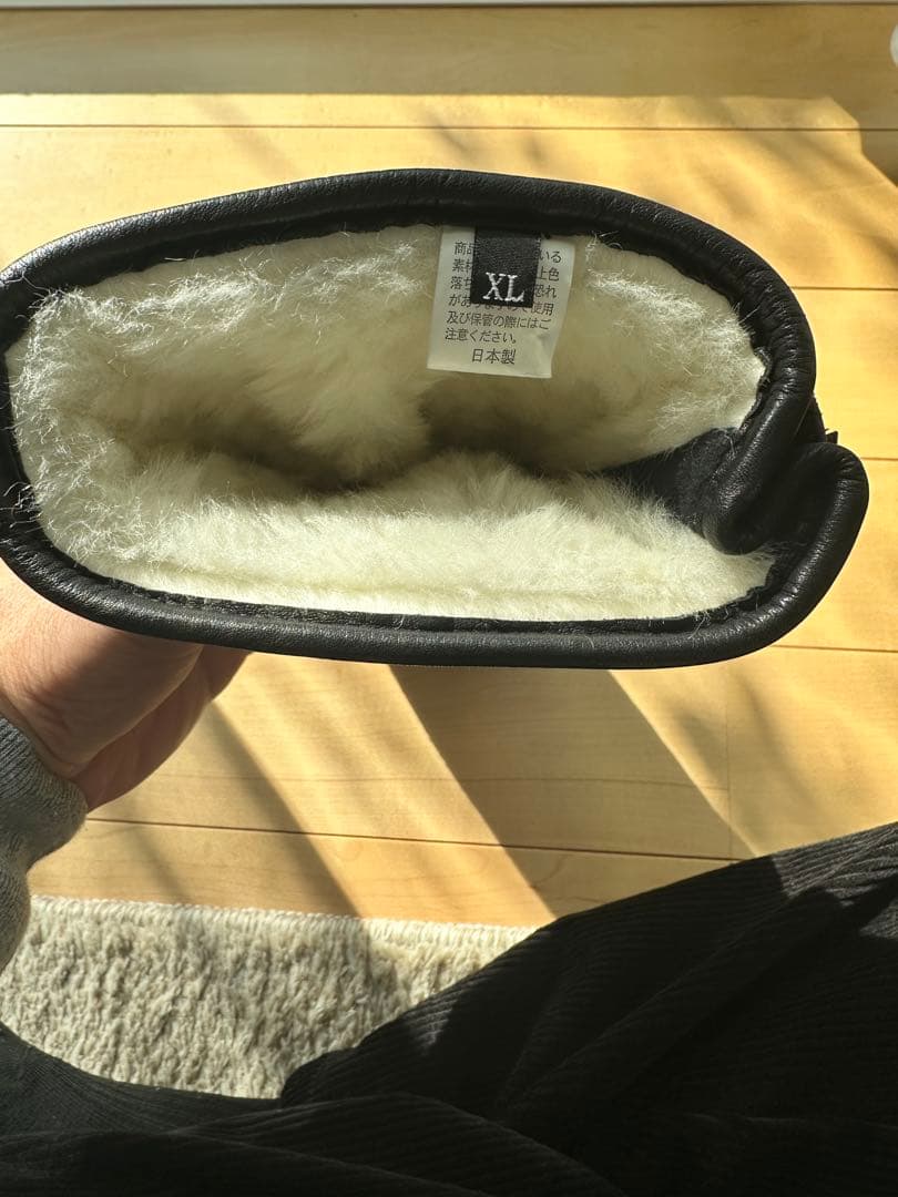 レザー製（牛革）キルティンググローブ XLサイズ