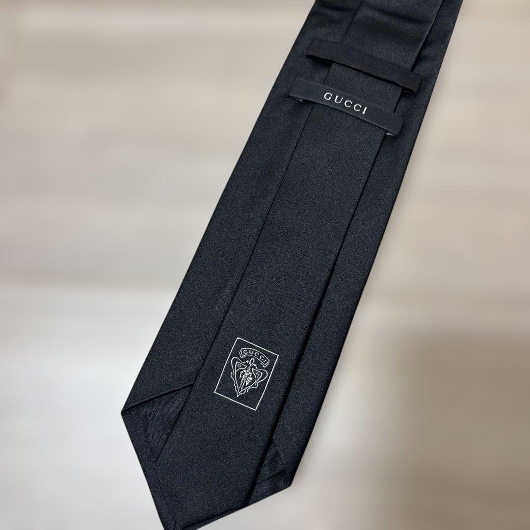 【新品未使用品】GUCCI グッチ　ネクタイ　ブラック