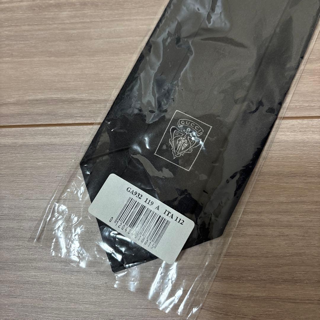 【新品未使用品】GUCCI グッチ　ネクタイ　ブラック