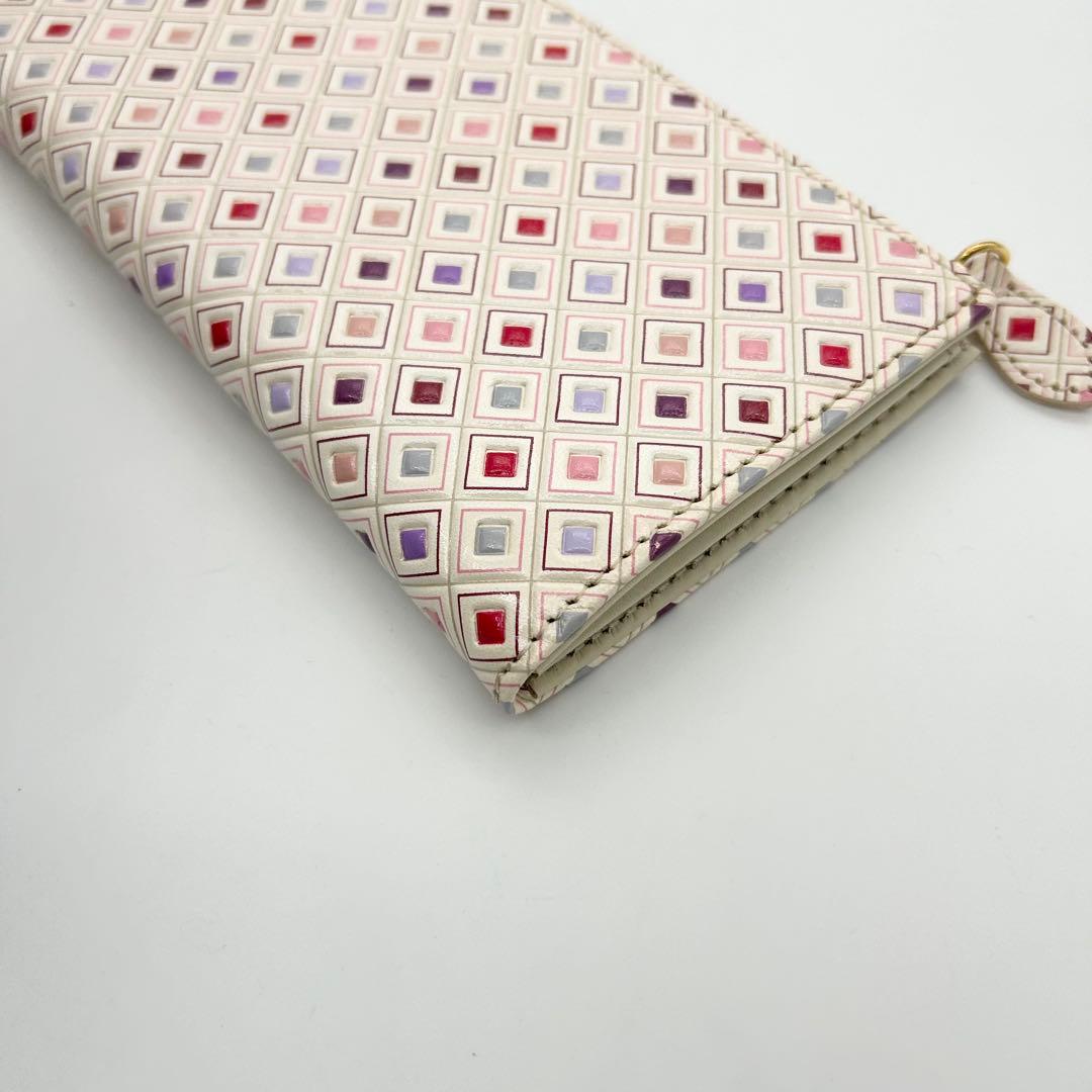 【未使用】　浅草文庫　長財布　いろあそび柄　L字ファスナー