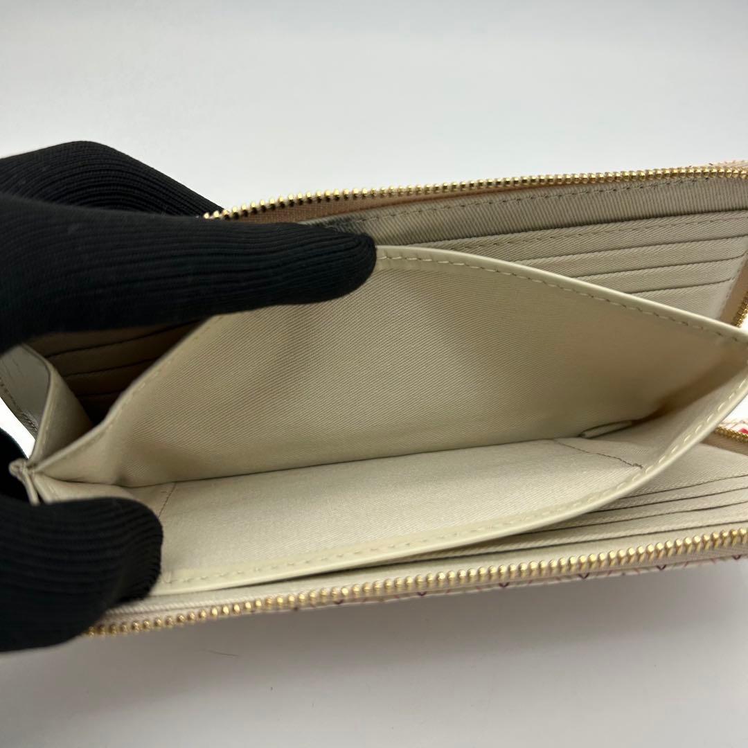 【未使用】　浅草文庫　長財布　いろあそび柄　L字ファスナー