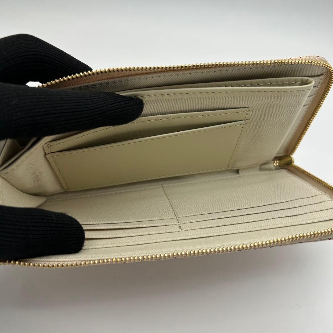 【未使用】　浅草文庫　長財布　いろあそび柄　L字ファスナー