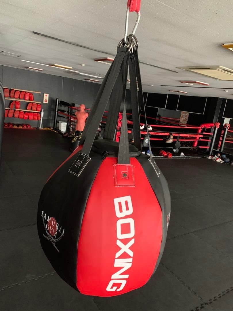 SAMURAI GYM 　サンドバッグ 赤×黒　レザー　 新品未使用