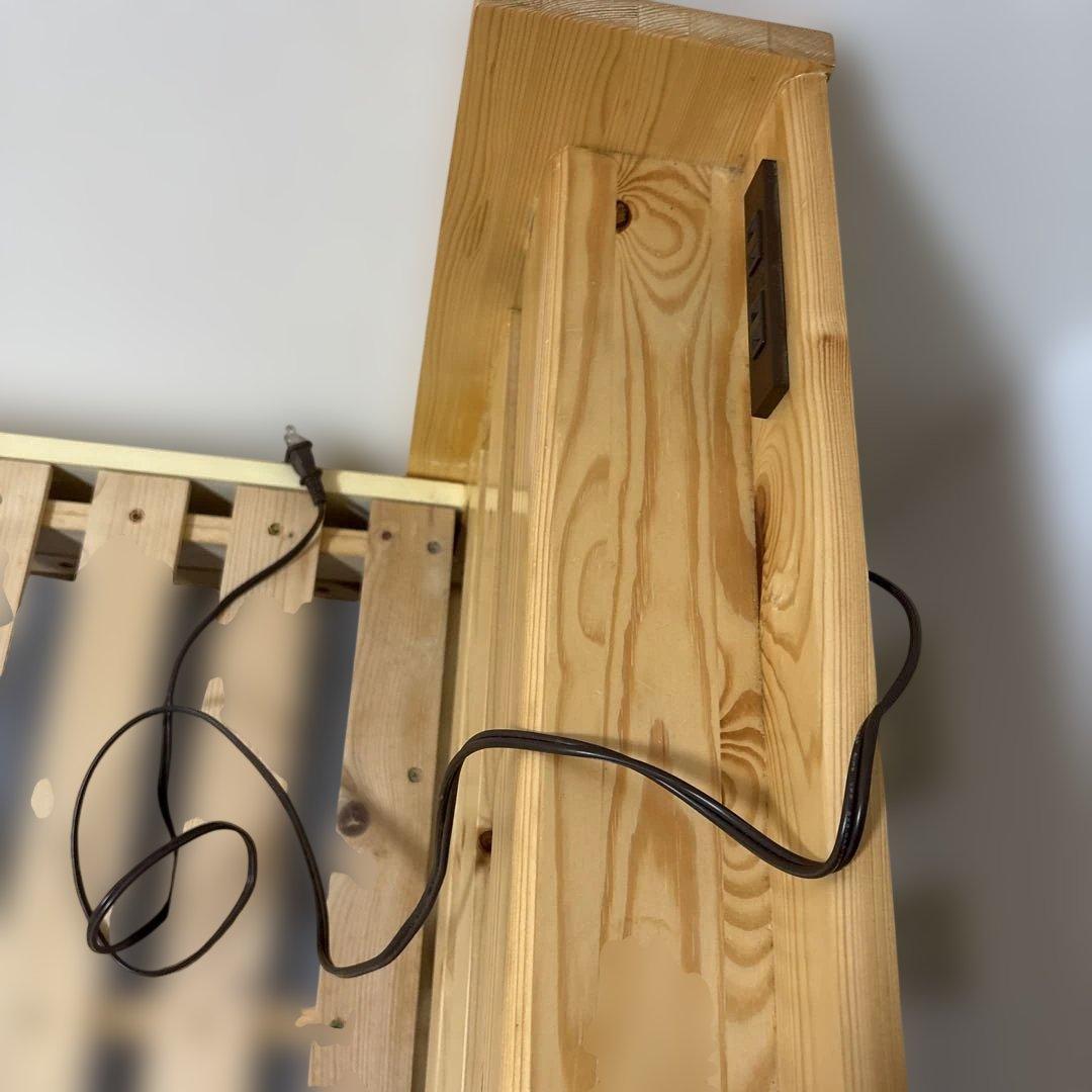 shrine ニトリ 木製すのこベッド 電源コンセント付き