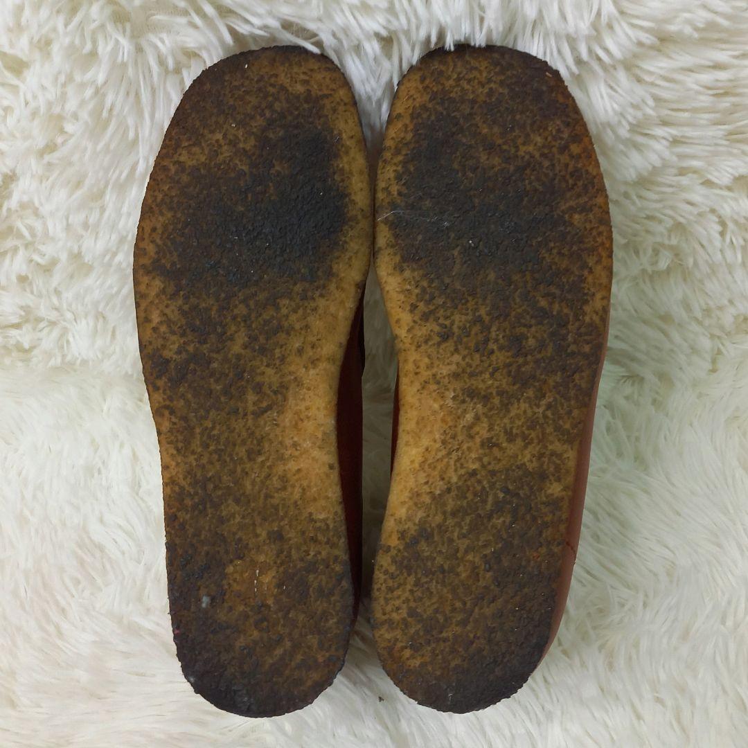 CLARKS クラークス ワラビーブーツ レザー シボ加工 ブラウン 27cm