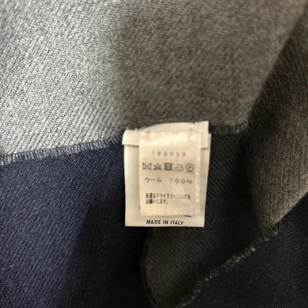 チー坊ベルルッティ　マフラー　ウール100 ストール　リバーシブル