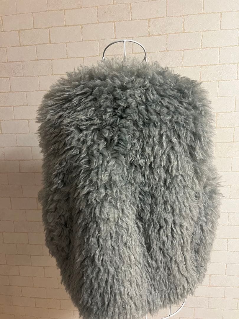 LIGNAGGIO グレー ファーコート ノーカラー新品