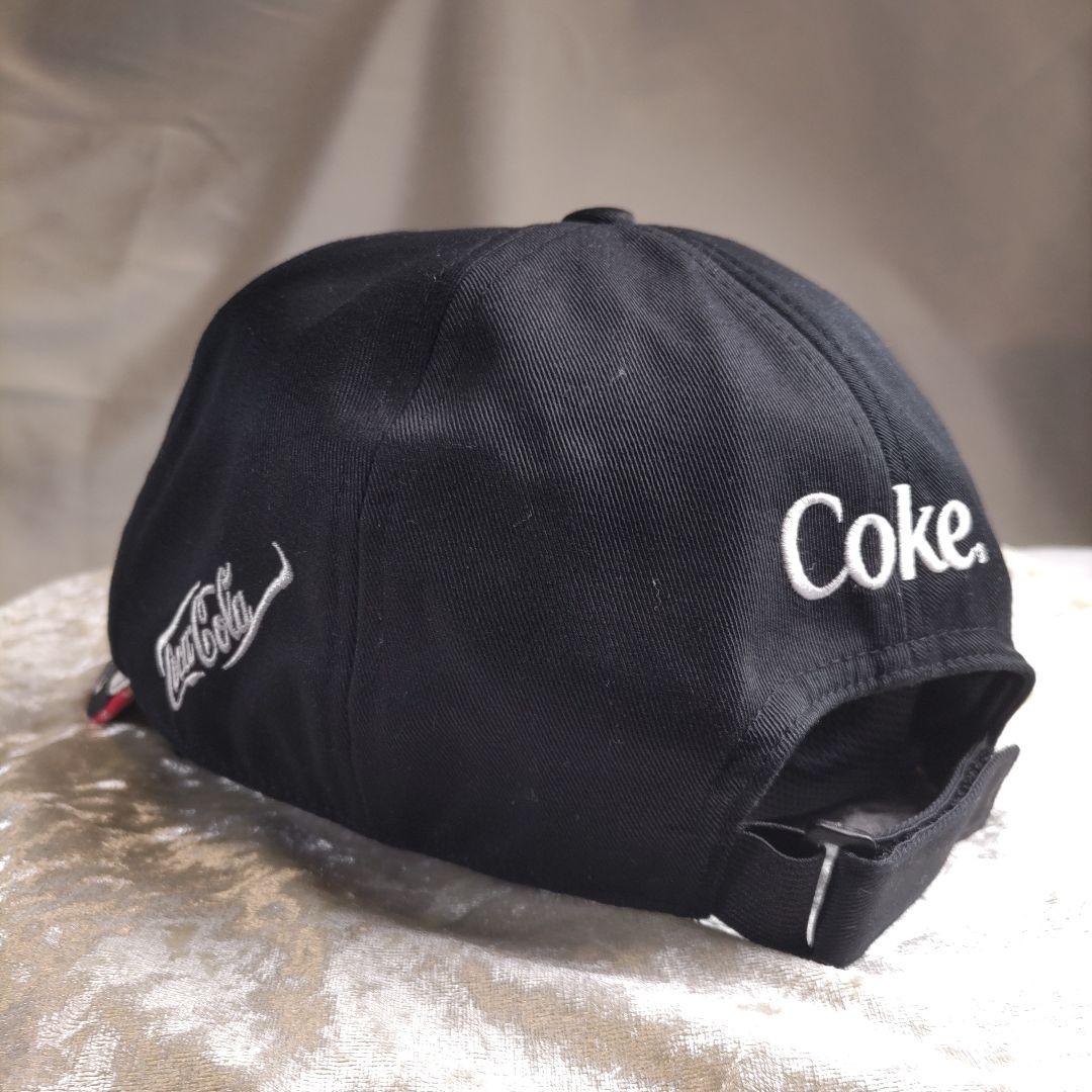 コカコーラ　レーシング風キャップ　スポーツ　バイク・カースポーツ　レース　ゴルフ
