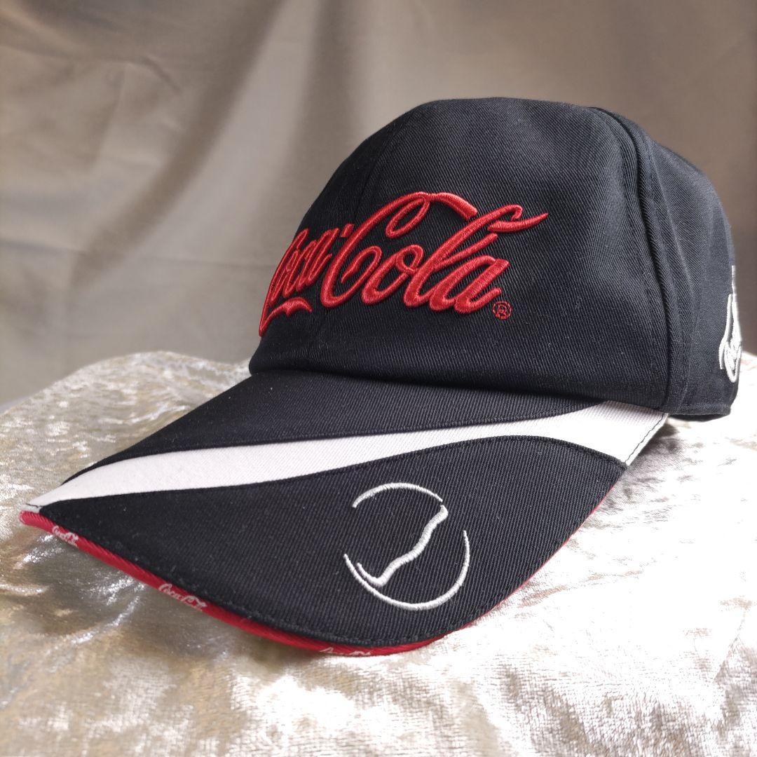 コカコーラ　レーシング風キャップ　スポーツ　バイク・カースポーツ　レース　ゴルフ