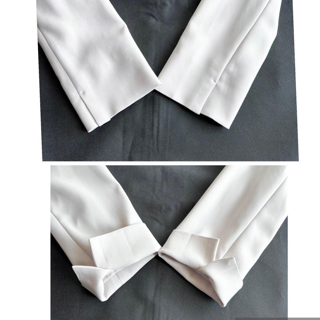 【未使用】クードシャンス カラーレスジャケット スカートスーツ グレージュ 38