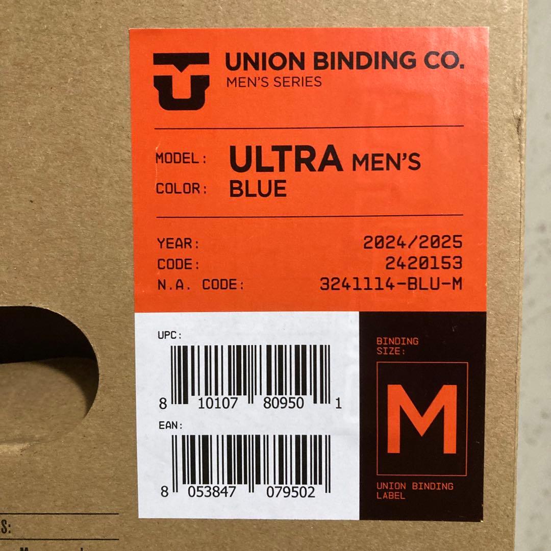 24-25 ユニオン ビンディング メンズ ウルトラ ブルー M UNION