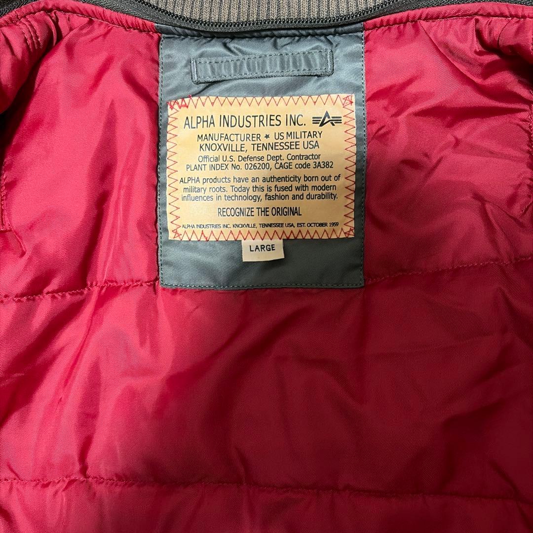 ALPHA MA-1 フライトジャケット 2way フード着脱 ワッペン