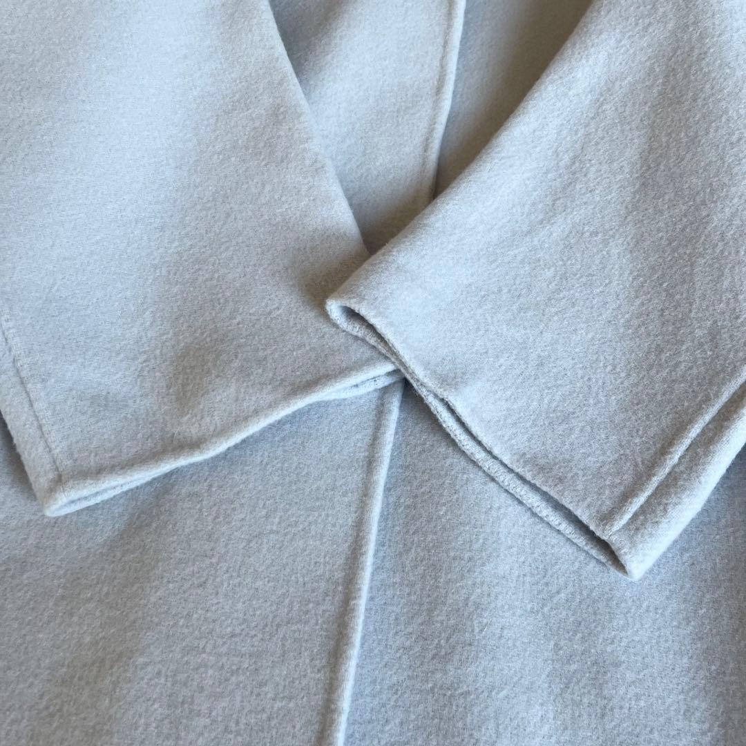 N.O.R.K ノーク ウールリバーコート マキシ丈 ベルト Aライン