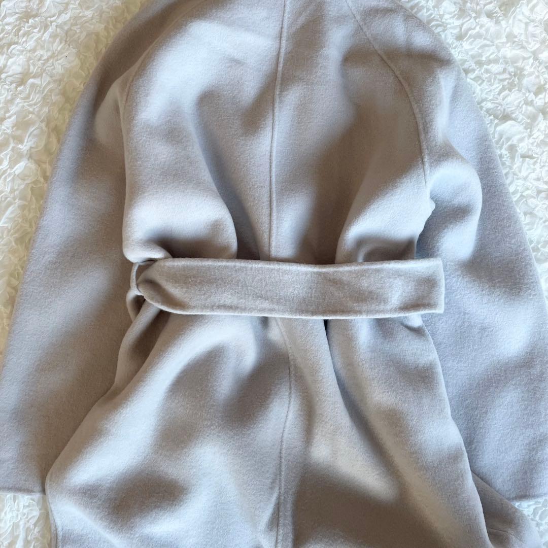 N.O.R.K ノーク ウールリバーコート マキシ丈 ベルト Aライン