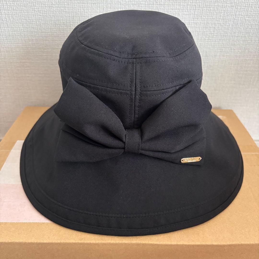 【美品】芦屋ロサブラン リボンハット 完全遮光 黒 Sサイズ