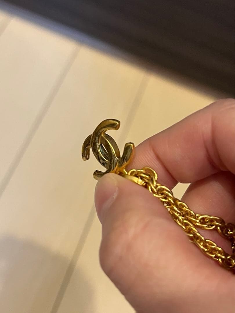 CHANEL ゴールド ネックレス ロゴ　ヴィンテージ　ココマーク