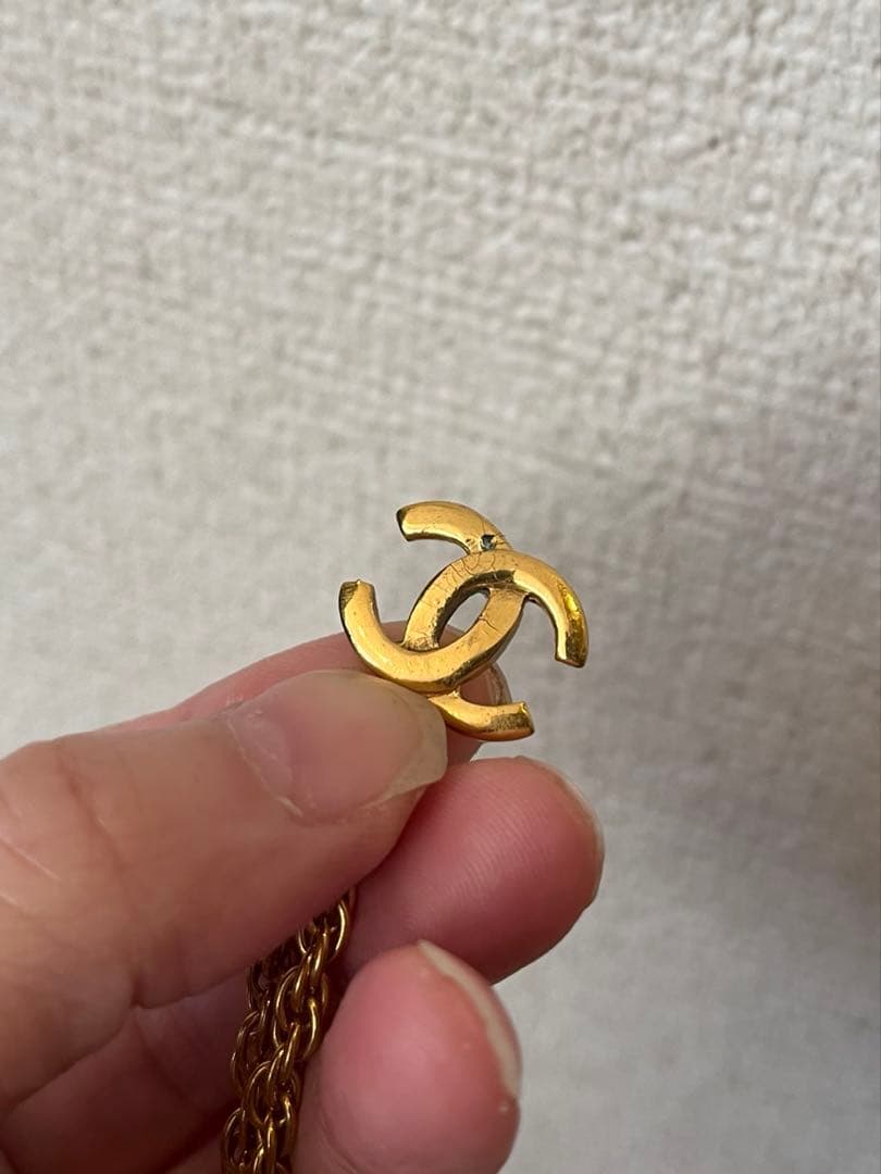CHANEL ゴールド ネックレス ロゴ　ヴィンテージ　ココマーク