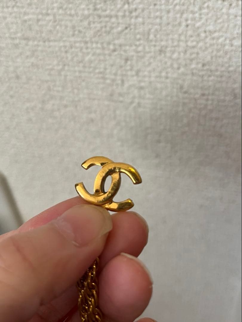 CHANEL ゴールド ネックレス ロゴ　ヴィンテージ　ココマーク