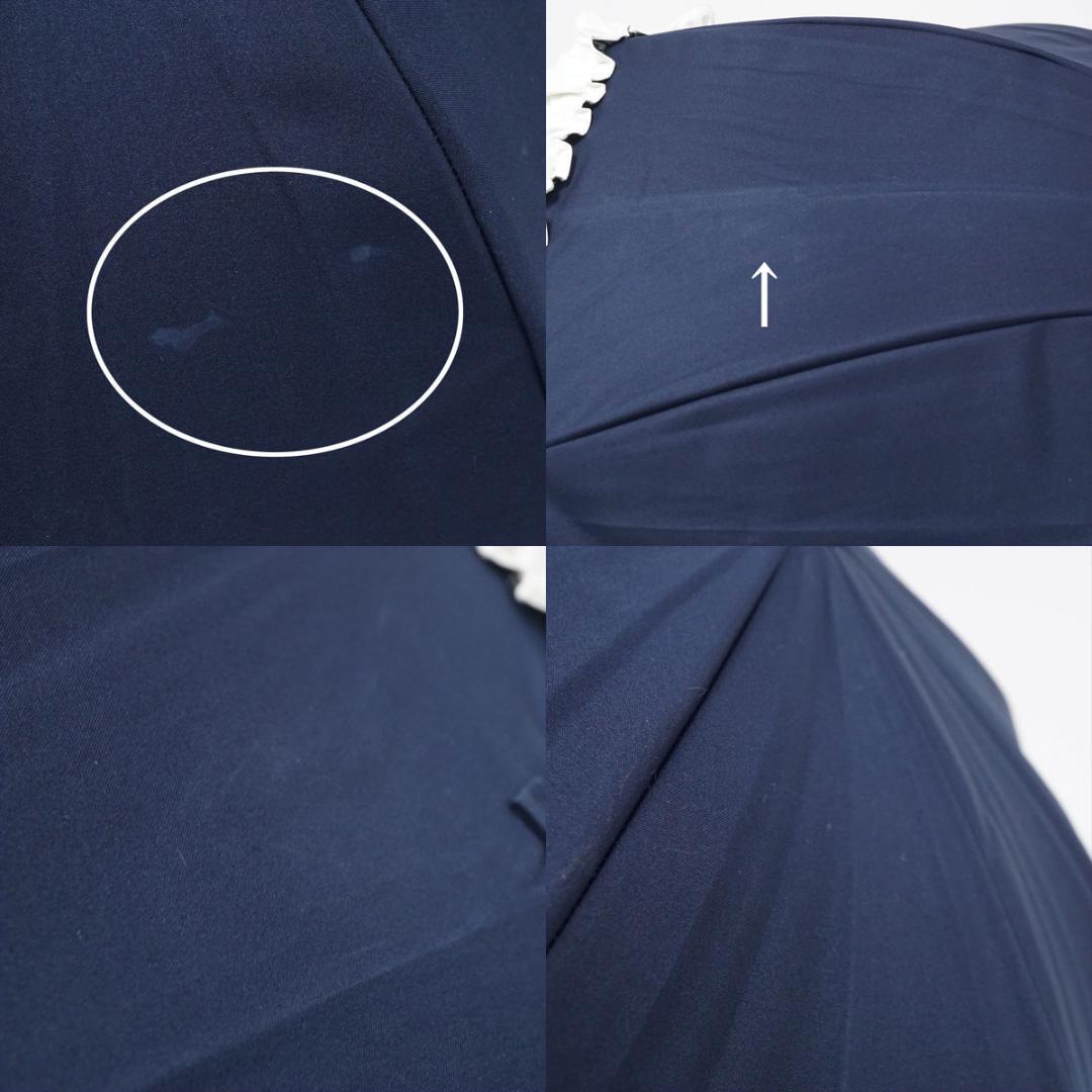 芦屋ロサブラン USED品 ショート フリル 完全遮光 日傘 遮光 遮熱 UV