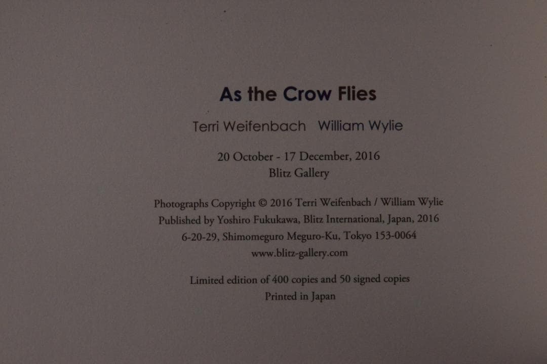 As the Crow Flies:Terri Weifenbac★値下げました