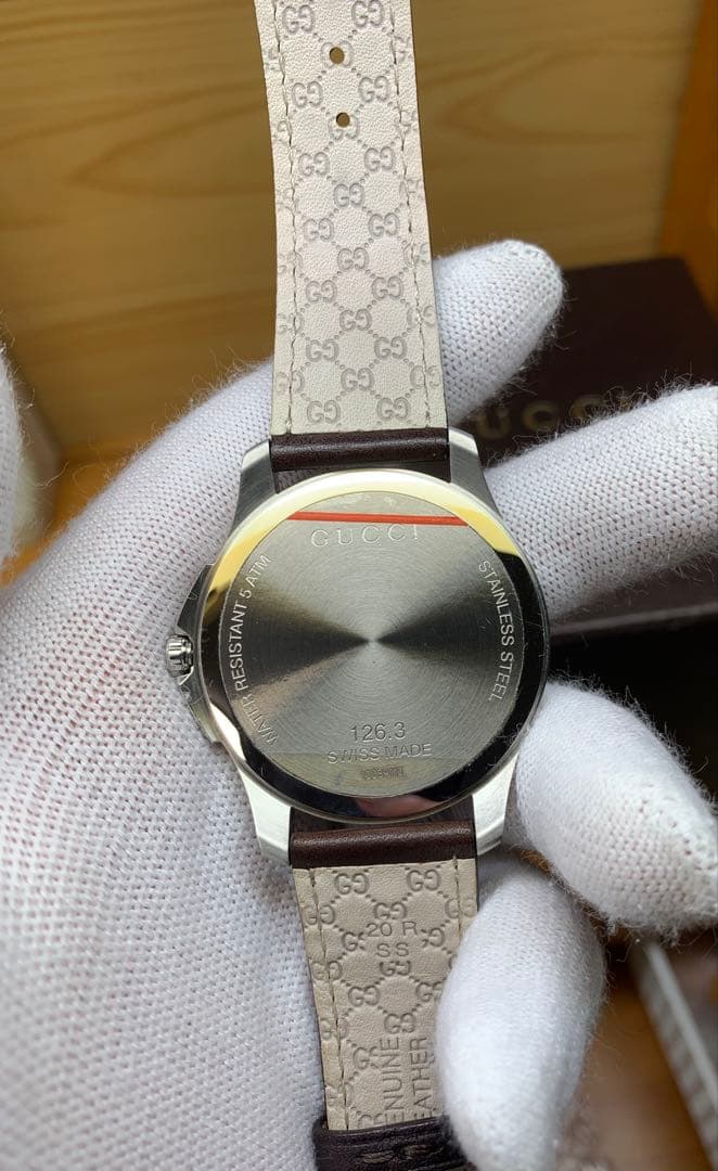 [美品] グッチGUCCI 126.3 腕時計 Swiss Made