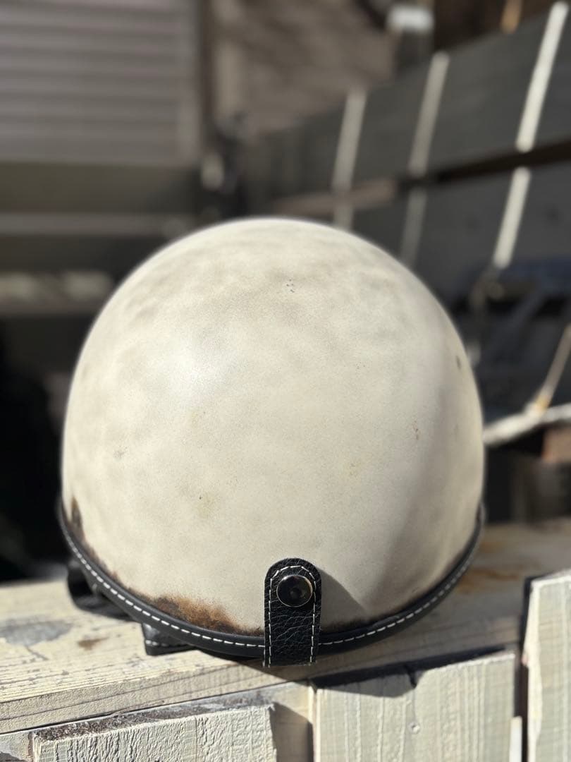 ポリスヘルメット ショーティー　 エイジング塗装仕上げ　フリーサイズ