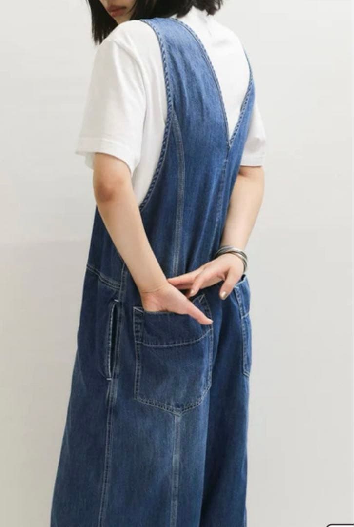 【サステナブル】ライトオンスデニムロンパース　38サイズ