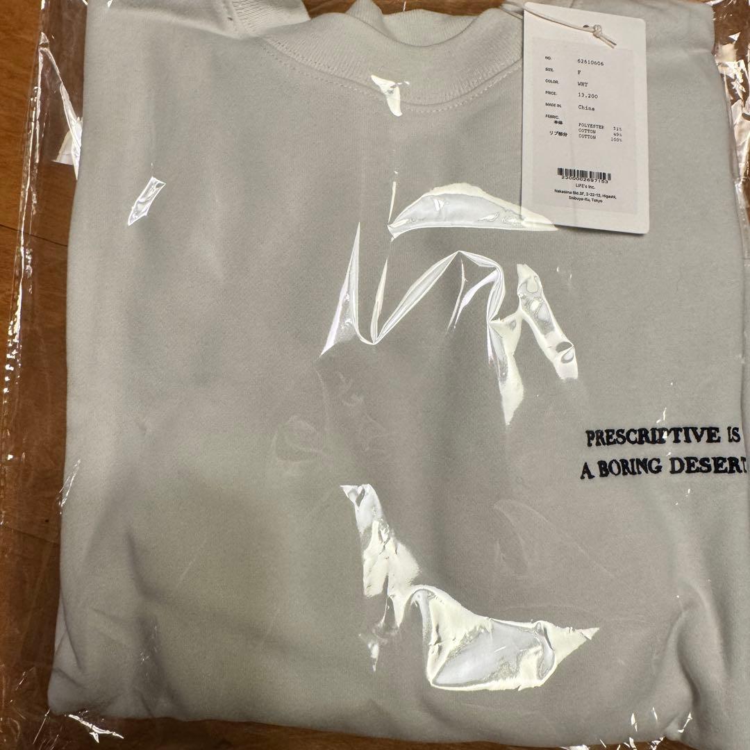 anuke Embroidery Logo Sweat ホワイト