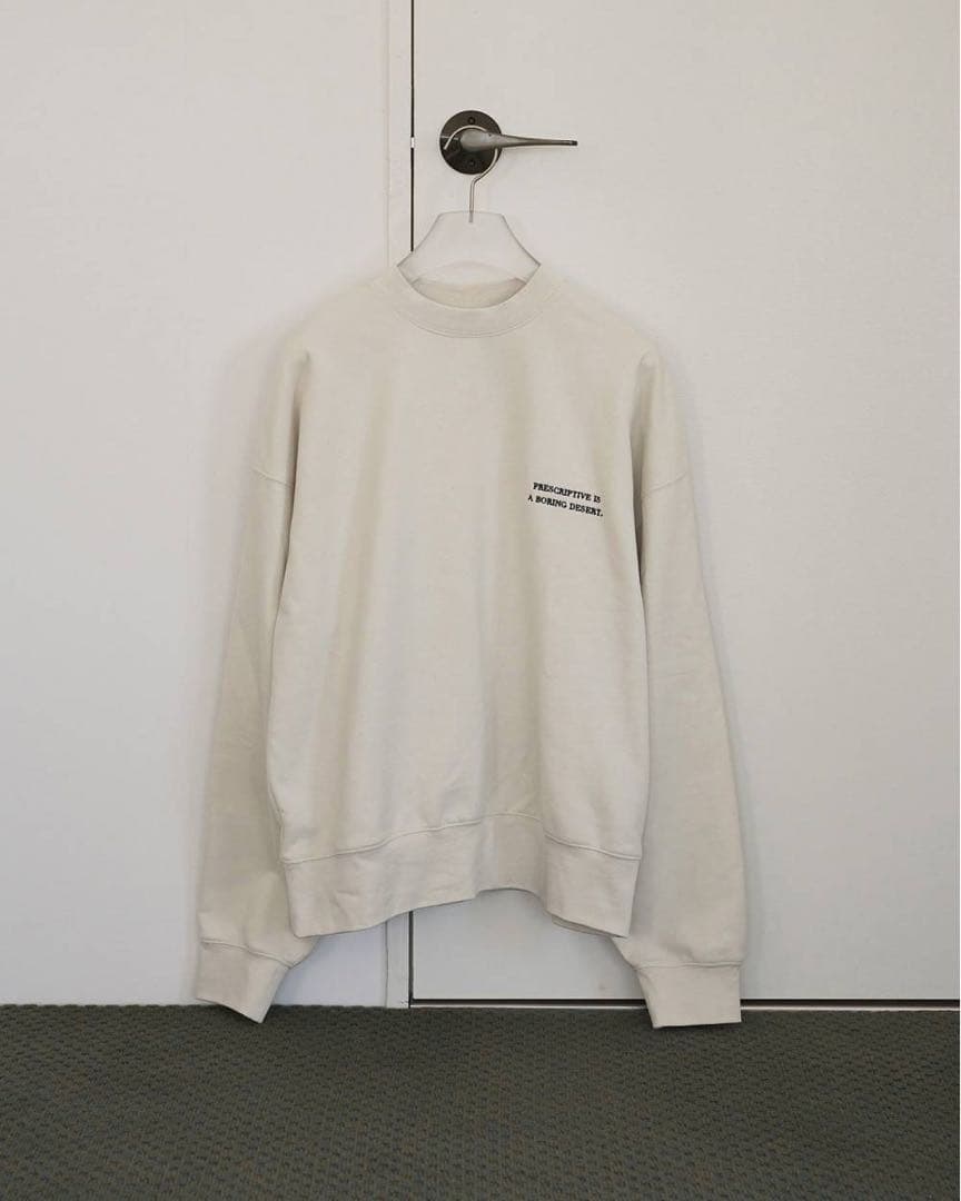 anuke Embroidery Logo Sweat ホワイト