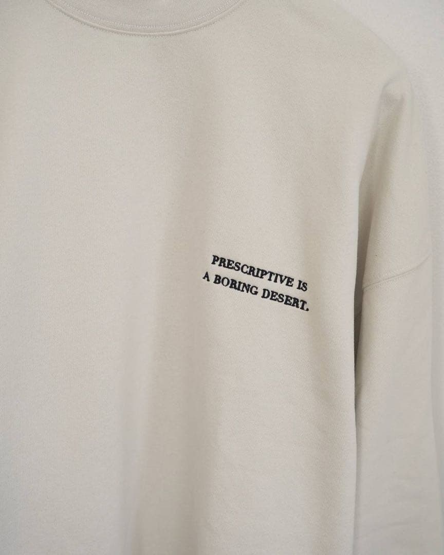 anuke Embroidery Logo Sweat ホワイト