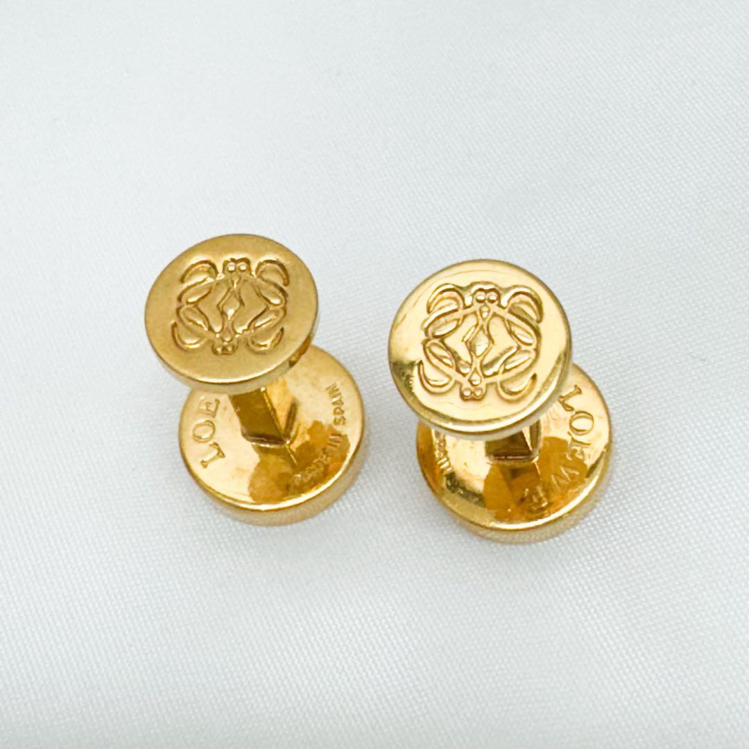 LOEWE ゴールド ブラック カフリンクス