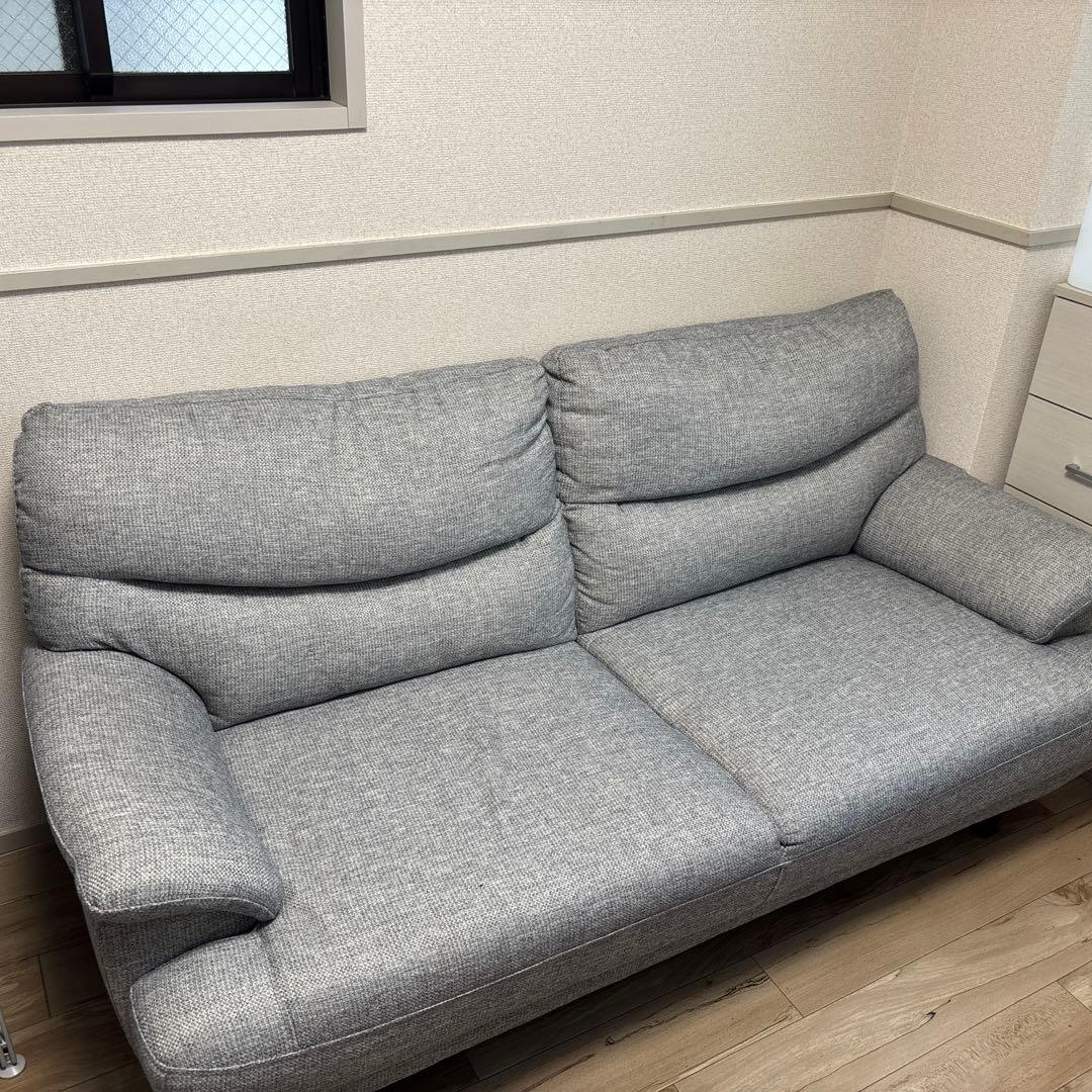 2人用布張りソファ(キャッツ3 GY)