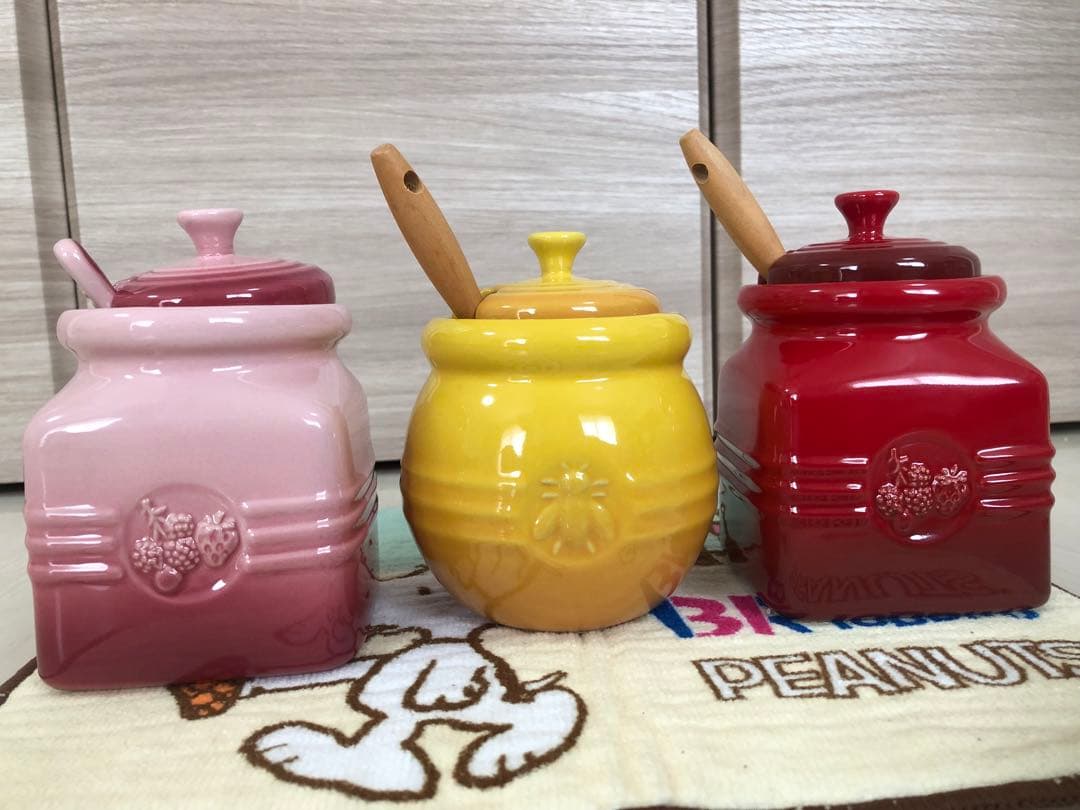 ル・クルーゼ　ジャムポット　ハニーポット　セット