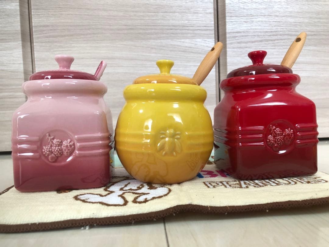 ル・クルーゼ　ジャムポット　ハニーポット　セット