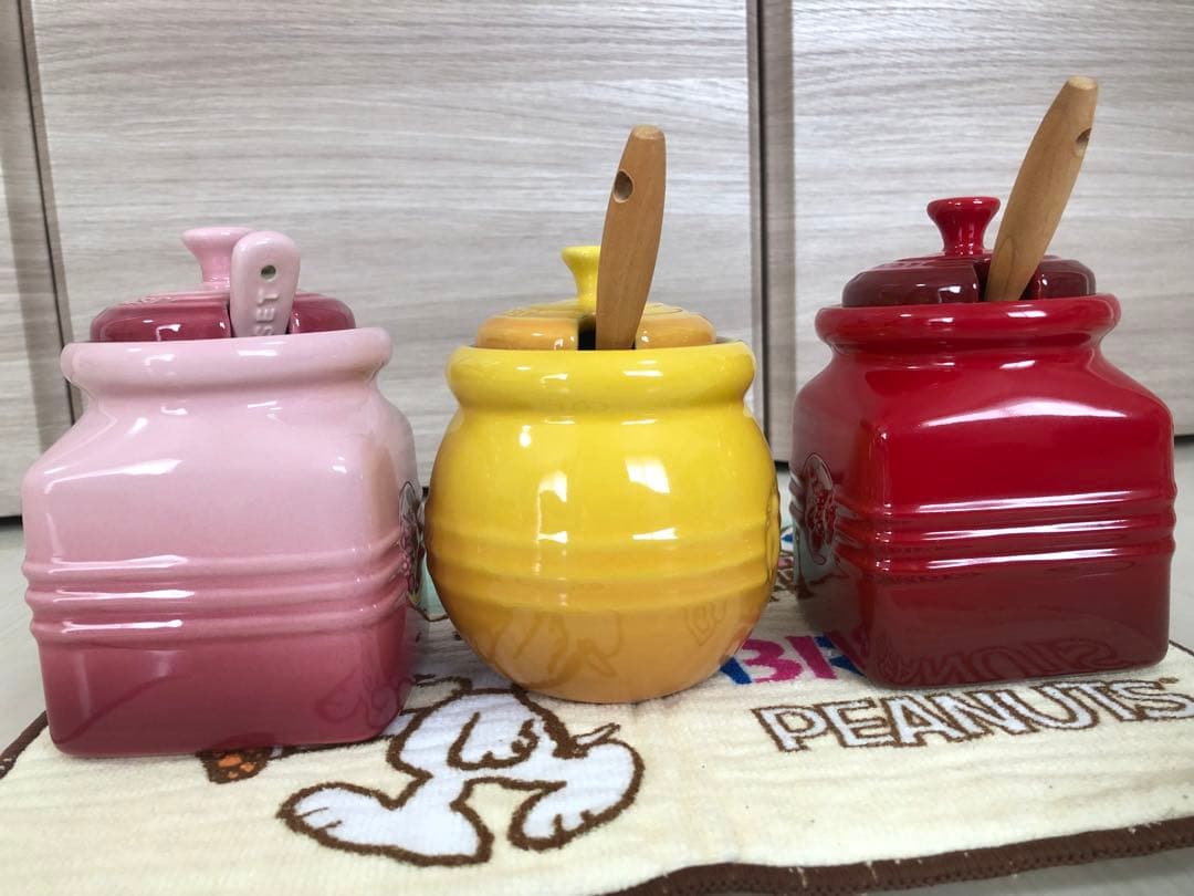 ル・クルーゼ　ジャムポット　ハニーポット　セット