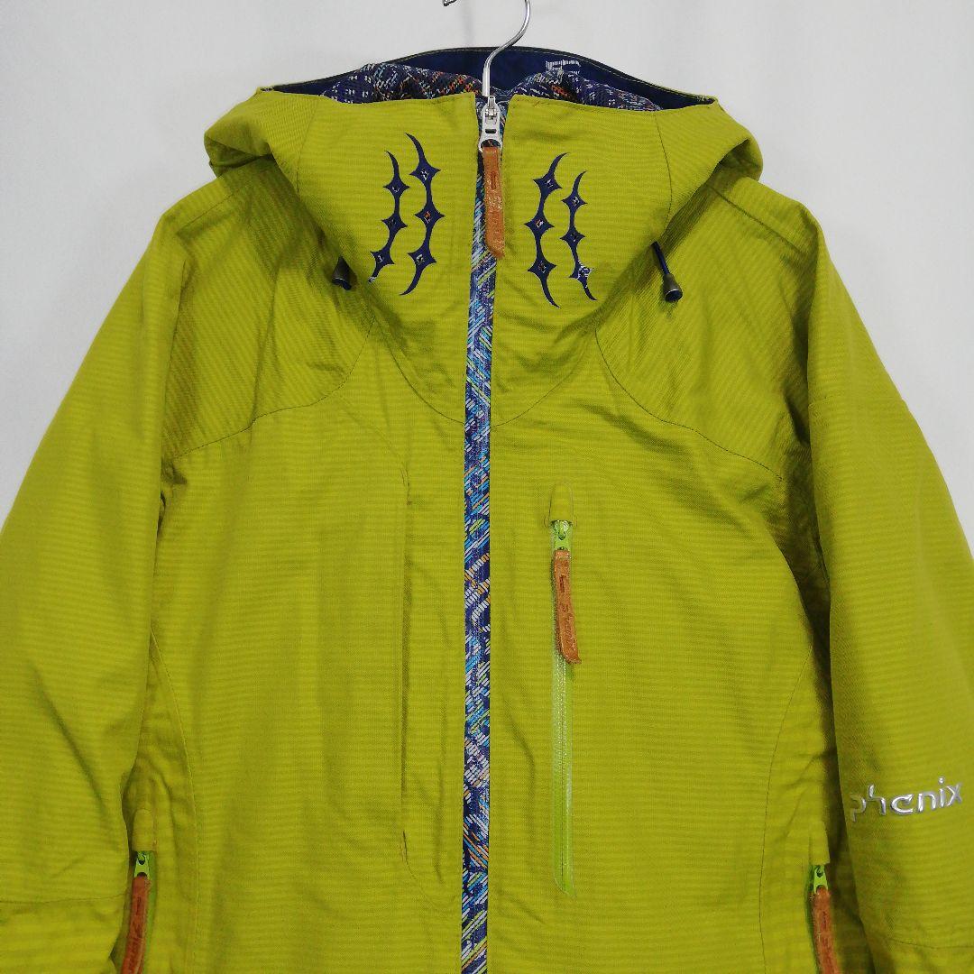 phenix スノボウェア ジャケット グリーン 黄緑色 ロゴ フェニックス